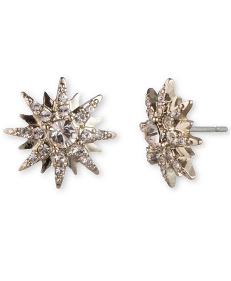 givenchy crystal cluster stud earrings